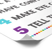 Poster Comment Arrêter Une Campagne Anti-Bully School (Coin)