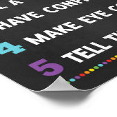 Poster Comment Arrêter Une Campagne Anti-Bully School (Coin)