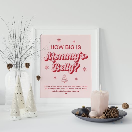 Poster Comment Big Maman's Belly jeu de Baby shower de No