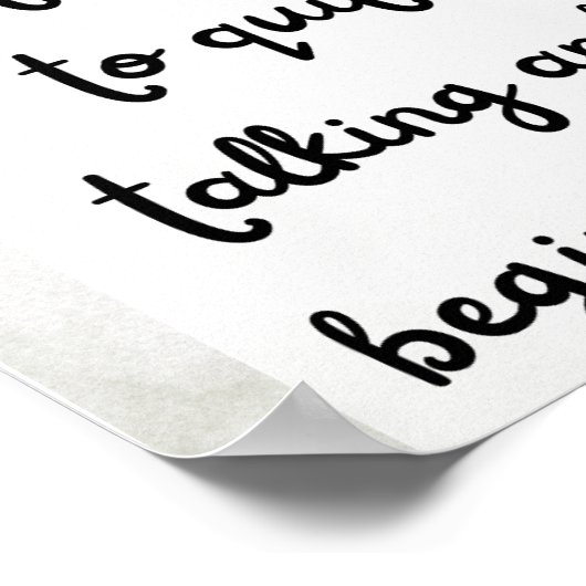 Poster Comment commencer (Coin)