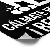 Poster Comment Dites-Vous C.p.r En Espagnol_ Calmate Y Re (Coin)