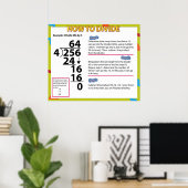 Poster Comment diviser l'affiche mathématique (Bureau à domicile)