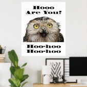 Poster Comment Es-Tu ? Owl Qui Êtes-Vous ? (Bureau à domicile)