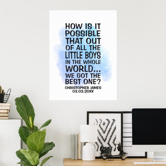 Poster Comment est-il possible que parmi tous les petits (Bureau à domicile)