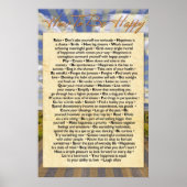 Poster Comment être heureux (Devant)