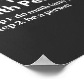 Poster Comment être une personne mathématique (Coin)