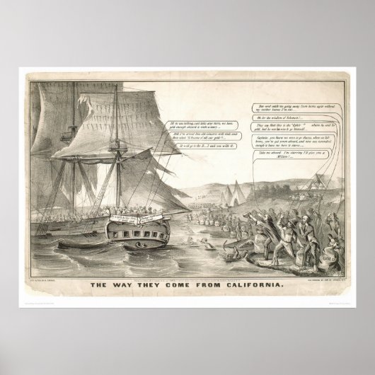 Poster Comment ils viennent en Californie (0476A) (Devant)