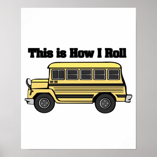 Poster Comment je marche (autobus scolaire) (Devant)