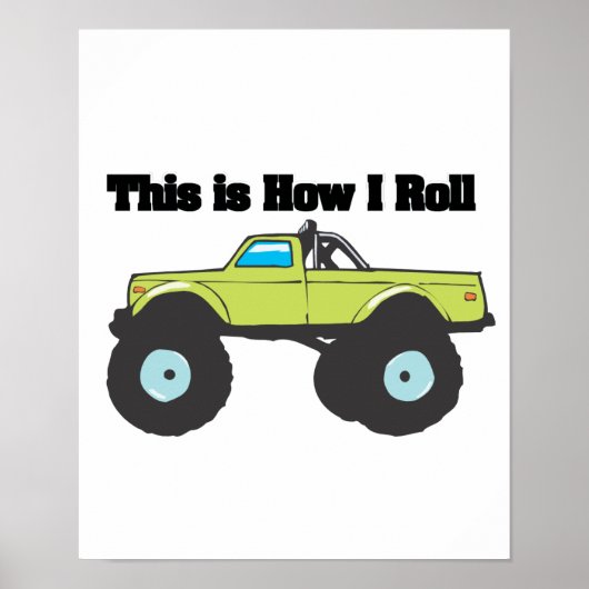 Poster Comment je roule (Camion Monster) (Devant)