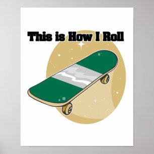 Poster Comment je roule (Skateboard)