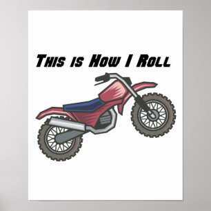 Poster Comment je roule (Vélo droit)