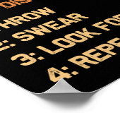 Poster Comment jouer Disc Golf Disque Golf Golf Lecteur (Coin)