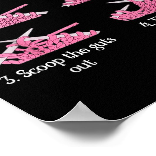 Poster Comment Knit 1- Stab It 2- Strangle It 3- Scoop Th (Coin)