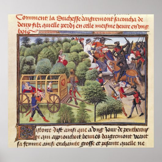 Poster Comment la duchesse d'Aigremont a donné naissance (Devant)