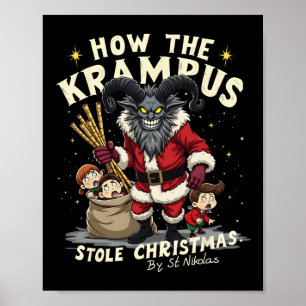 Poster Comment Le Krampus A Volé Le Krampus De Noël Arriv