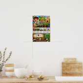 Poster Comment les plantes poussent (Cuisine)