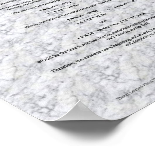 Poster Comment l'univers est né et va mourir (Coin)