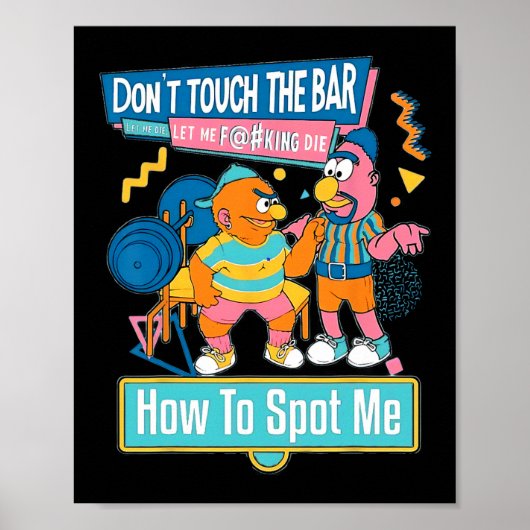 Poster Comment Me Repérer Gym Poids Bodybuilding Fitn (Devant)