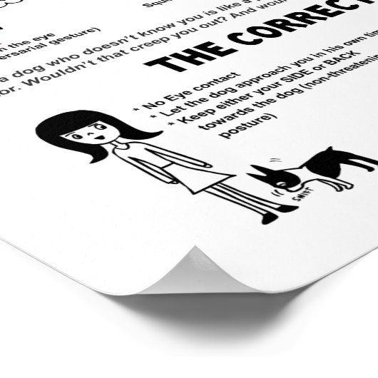 Poster Comment Ne Pas Accueillir Un Chien (11" x 14") Ami (Coin)