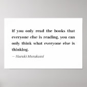 Poster Comment penser pour vous-même - Citation de Muraka (Devant)