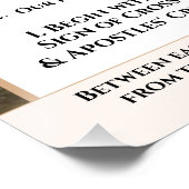 Poster Comment prier l'affiche du Rosaire (Coin)