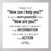 Poster Comment puis-je vous aider - devis (Devant)