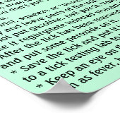 Poster Comment retirer une Tique Éducatif (Coin)