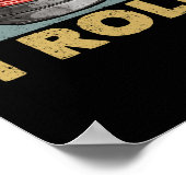 Poster Comment rouler le joueur de curling fan de sports  (Coin)