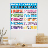 Poster Comment S'Occuper Des Extroverses (Cuisine)