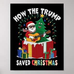 Poster Comment Trump a sauvé Noël et le Christ des Fêtes