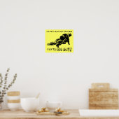 Poster Comment vous conduisez une moto cross rapide affic (Cuisine)