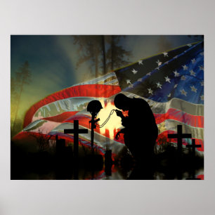 Poster Commentaires patriotiques ou de vétéran de la