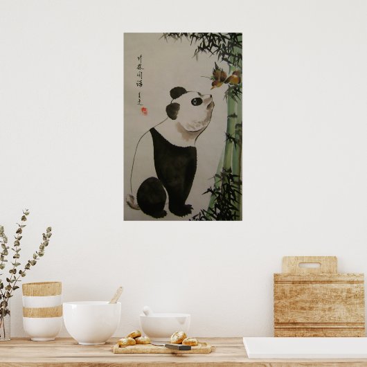 Poster commérages en bambou (Cuisine)