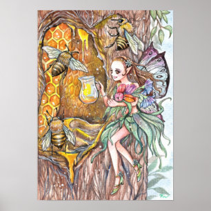 Poster Commerce du miel