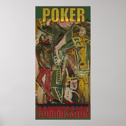 POSTER COMMISSION POKER (Devant)