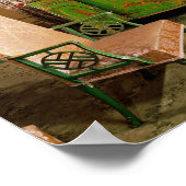 Poster Commode et chaise dans la chambre de chevet de l'é (Coin)