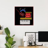 Poster commun Retro Blues Juke (Bureau à domicile)