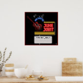 Poster commun Retro Blues Juke (Cuisine)