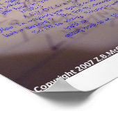 Poster "COMMUNICATION" poème de Z.B.McClure (Coin)