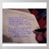 Poster "COMMUNICATION" poème de Z.B.McClure (Devant)