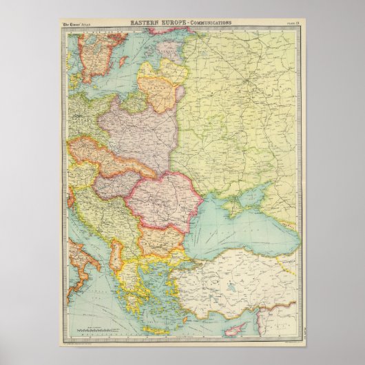 Poster Communications de l'Europe orientale (Devant)