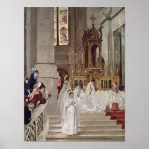 Poster Communion à l'église de la trinité, 1877