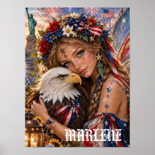 Poster COMPAGNES FÉES INTERNATIONALES -France/États-Unis