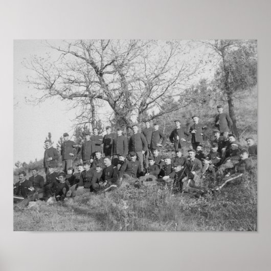 Poster Compagnie C, 3e infanterie américaine à Fort Meade (Devant)