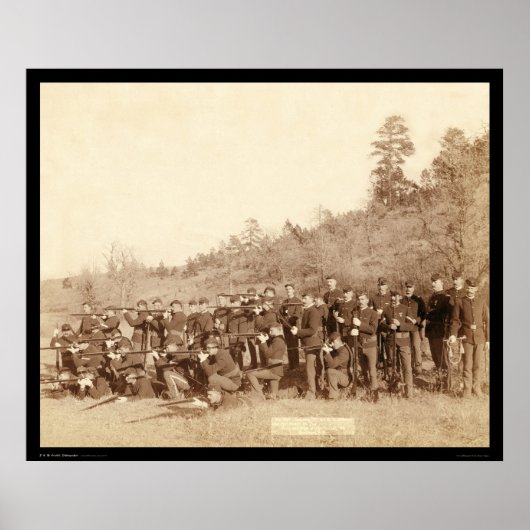 Poster Compagnie C 3e US Infantry Aiming Guns SD 1890 (Devant)