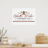 Poster Compagnie de biscuits du Pôle Nord Noël (Cuisine)