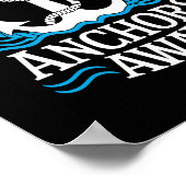 Poster Compagnie de maillots d'ancre de couple de croisiè (Coin)