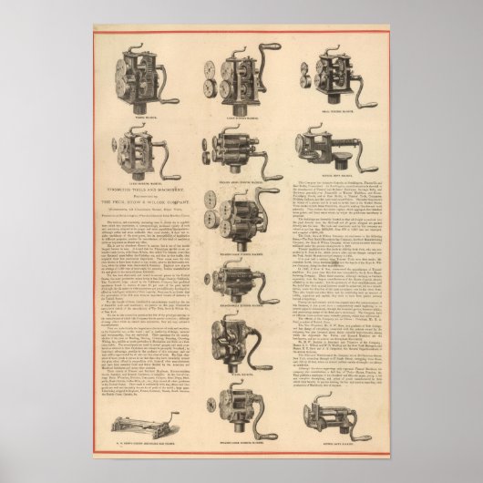 Poster Compagnie Peck, Stow et Wilcox (Devant)