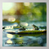 Poster Compagnies Lily Pad : Grenouilles dans un étang Tr (Devant)