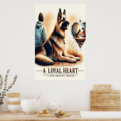 Poster Compagnon Loyal Au Coucher Du Soleil (Cuisine)
